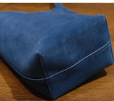 Autumn & Winter Suede Leather Bucket Bag | Women's Minimalist Shoulder Tote