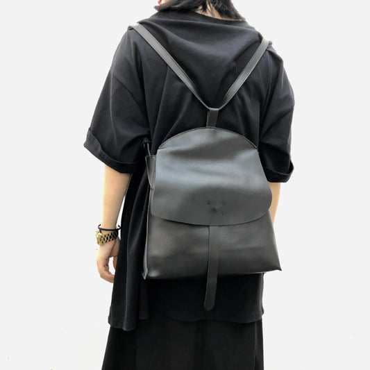 Black Shoulder 4 in 1, Convertible Backpack, Handcrafted Shoulder Bag, Leather Crossbody, Handbag With Long Strap, Women Backpack Bag