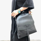 Black Shoulder 4 in 1, Convertible Backpack, Handcrafted Shoulder Bag, Leather Crossbody, Handbag With Long Strap, Women Backpack Bag - Image 4