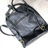 Black casual leather backpack women,Leather backpack,Vintage leather backpack, Handcrafted Leather backpack black,backpack laptop bag