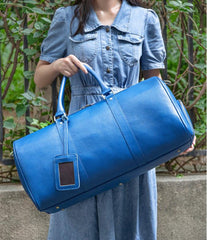 Blue Purple Fashion Duffel Bag Premium Leather Travel Duffel Bag | Men's or Women's Carry-All Duffel - Handcrafted Waterproof Gym Carry-On with Shoe Compartment, Blue Purple Fashion Duffel Bag Premium Leather Travel Duffel Bag | Men's or Women's Carry-All Duffel - Handcrafted Waterproof Gym Carry-On with Shoe Compartment,