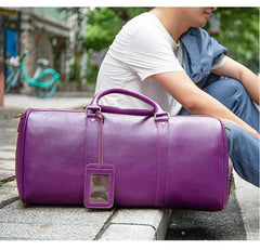 Blue Purple Fashion Duffel Bag Premium Leather Travel Duffel Bag | Men's or Women's Carry-All Duffel - Handcrafted Waterproof Gym Carry-On with Shoe Compartment, Blue Purple Fashion Duffel Bag Premium Leather Travel Duffel Bag | Men's or Women's Carry-All Duffel - Handcrafted Waterproof Gym Carry-On with Shoe Compartment,