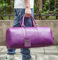 Blue Purple Fashion Duffel Bag Premium Leather Travel Duffel Bag | Men's or Women's Carry-All Duffel - Handcrafted Waterproof Gym Carry-On with Shoe Compartment, Blue Purple Fashion Duffel Bag Premium Leather Travel Duffel Bag | Men's or Women's Carry-All Duffel - Handcrafted Waterproof Gym Carry-On with Shoe Compartment,