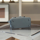 Calfskin Leather Wave-Cut Hollow Out Shoulder Bag, Scalloped Laser-Cut Handbag, Fashion Designer Bag