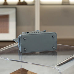 Calfskin Leather Wave-Cut Hollow Out Shoulder Bag, Scalloped Laser-Cut Handbag, Fashion Designer Bag Calfskin Leather Wave-Cut Hollow Out Shoulder Bag, Scalloped Laser-Cut Handbag, Fashion Designer Bag