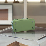 Calfskin Leather Wave-Cut Hollow Out Shoulder Bag, Scalloped Laser-Cut Handbag, Fashion Designer Bag