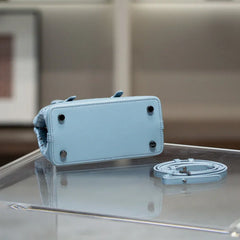 Calfskin Leather Wave-Cut Hollow Out Shoulder Bag, Scalloped Laser-Cut Handbag, Fashion Designer Bag Calfskin Leather Wave-Cut Hollow Out Shoulder Bag, Scalloped Laser-Cut Handbag, Fashion Designer Bag