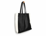 Custom Handcrafted Soft Grain Cowhide Leather Tote | Large Two-Tone Shoulder Bag for Laptop & Travel