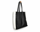 Custom Handcrafted Soft Grain Cowhide Leather Tote | Large Two-Tone Shoulder Bag for Laptop & Travel