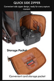 Waterproof Camera Bag Purse, Leather DSLR Bag | Anti-Theft Canvas Camera Backpack with USB Charging for Travel & Outdoor