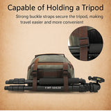 Waterproof Camera Bag Purse, Leather DSLR Bag | Anti-Theft Canvas Camera Backpack with USB Charging for Travel & Outdoor