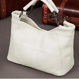 Small Cowhide Leather Shoulder Bag | Stylish Everyday Crossbody Purse