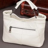 Small Cowhide Leather Shoulder Bag | Stylish Everyday Crossbody Purse