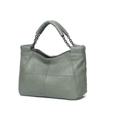 Small Cowhide Leather Shoulder Bag | Stylish Everyday Crossbody Purse