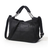Small Cowhide Leather Shoulder Bag | Stylish Everyday Crossbody Purse
