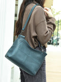 Small Cowhide Leather Shoulder Bag | Stylish Everyday Crossbody Purse