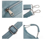 Small Cowhide Leather Shoulder Bag | Stylish Everyday Crossbody Purse