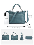 Small Cowhide Leather Shoulder Bag | Stylish Everyday Crossbody Purse