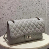 Classic Caviar/Lambskin Flap Bag with Chain Ball | Genuine Caviar Leather Crossbody Bag, Leather Shoulder Purse, Chain Strap Lock Bag, Christmas Gift