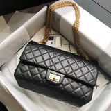 Classic Flap Bag Genuine Leather Shoulder Bag|Minimalist Quilted Evening Bag |Crossbody Bag, Lady Elegant Handbag, Fashion Bag, Gift