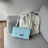 Classic Genuine Caviar Leather Handbag, Crossbody Bag, Classic Flap Bag Caviar, Leather Shoulder Purse, Chain Strap Lock Bag, Christmas Gift