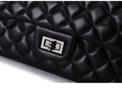Classic Style DIAMONDS Genuine Leather Shoulder Bag, Minimalist Bag, Iconic Black Crossbody Bag, Quilted Elegant Bag, Eternal Fashion Bag Classic Style DIAMONDS Genuine Leather Shoulder Bag, Minimalist Bag, Iconic Black Crossbody Bag, Quilted Elegant Bag, Eternal Fashion Bag