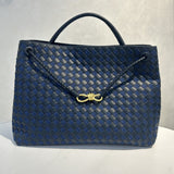 Cowhide Leather Knotted Intrecciato Shoulder Bag | Woven Handbag With Metal Buckle, Daily Fashion Designer Bag, Woven Shoulder Purse