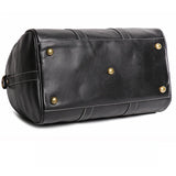 Crazy Horse Full Grain Leather Duffle Bag, Handmade Vintage Cowhide Travel Weekender Bag for Men & Women, Weekend Gear Carry-On