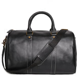 Crazy Horse Full Grain Leather Duffle Bag, Handmade Vintage Cowhide Travel Weekender Bag for Men & Women, Weekend Gear Carry-On