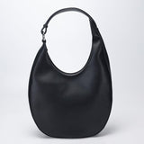 Crescent Hobo Bag in Smooth Genuine Leather | Versatile Crossbody Handbag