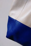 Custom Handcrafted Soft Grain Cowhide Leather Tote | Large Two-Tone Shoulder Bag for Laptop & Travel