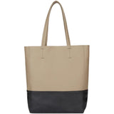 Custom Handcrafted Soft Grain Cowhide Leather Tote | Large Two-Tone Shoulder Bag for Laptop & Travel