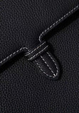 Custom Men’s and Women’s Leather Clutch Bag, Handmade Full Grain Togo Leather Business Handbag with 42 Color Options