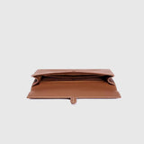 Custom Men’s and Women’s Leather Clutch Bag, Handmade Full Grain Togo Leather Business Handbag with 42 Color Options