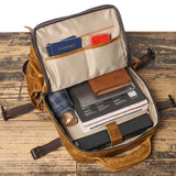 Genuine Full Grain Cowhide Leather Backpack for Men — Handmade Large Travel & Laptop Rucksack | 2 Sizes, 4 Colours | Tactical Buckle Design