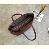 Large Soft Cowhide Leather Tote | Minimalist Oversized Shopper with Removable Inner Pouch