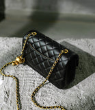 Classic Caviar/Lambskin Flap Bag with Chain Ball | Genuine Caviar Leather Crossbody Bag, Leather Shoulder Purse, Chain Strap Lock Bag, Christmas Gift