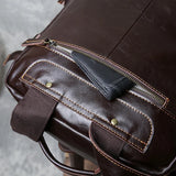 Genuine Full Grain Cowhide Leather Backpack for Men — Handmade Large Travel & Laptop Rucksack | 2 Sizes, 4 Colours | Tactical Buckle Design