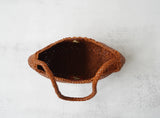 Artisanal Braided Leather Summer Crescent, Handwoven Leather Hobo Bag, Full Grain Underarm Bag