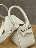 Luxury Togo Calfskin Leather Pillow Bag | Minimalist Slouchy Crossbody & Shoulder Bag | 2026 Designer Collection