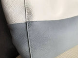 Custom Handcrafted Soft Grain Cowhide Leather Tote | Large Two-Tone Shoulder Bag for Laptop & Travel
