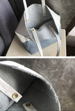 Custom Handcrafted Soft Grain Cowhide Leather Tote | Large Two-Tone Shoulder Bag for Laptop & Travel