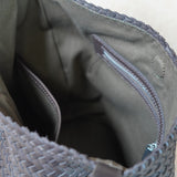 Handwoven Full-Grain Leather Bucket Bag | Stylish Shoulder Bag for Women | Leather Beach Bag