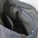 Handwoven Full Grain Leather Bucket Bag | Stylish Shoulder Bag for Women | Leather Beach Bag
