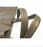 Custom Handcrafted Soft Grain Cowhide Leather Tote | Large Two-Tone Shoulder Bag for Laptop & Travel