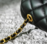 Classic Caviar/Lambskin Flap Bag with Chain Ball | Genuine Caviar Leather Crossbody Bag, Leather Shoulder Purse, Chain Strap Lock Bag, Christmas Gift - Image 9