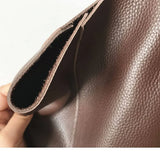 Large Soft Cowhide Leather Tote | Minimalist Oversized Shopper with Removable Inner Pouch