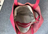 Large Soft Cowhide Leather Tote | Minimalist Oversized Shopper with Removable Inner Pouch