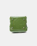 Women's Soft Luxurious Calfskin Leather Handwoven Bucket Shoulder Bag, Crossbody Bag