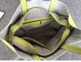 Large Soft Cowhide Leather Tote | Minimalist Oversized Shopper with Removable Inner Pouch